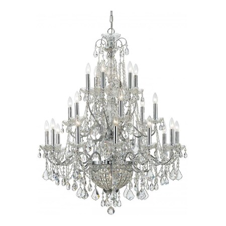 Crystorama Twenty Four Light Polished Chrome Up Chandelier 3229-CH-CL-MWP